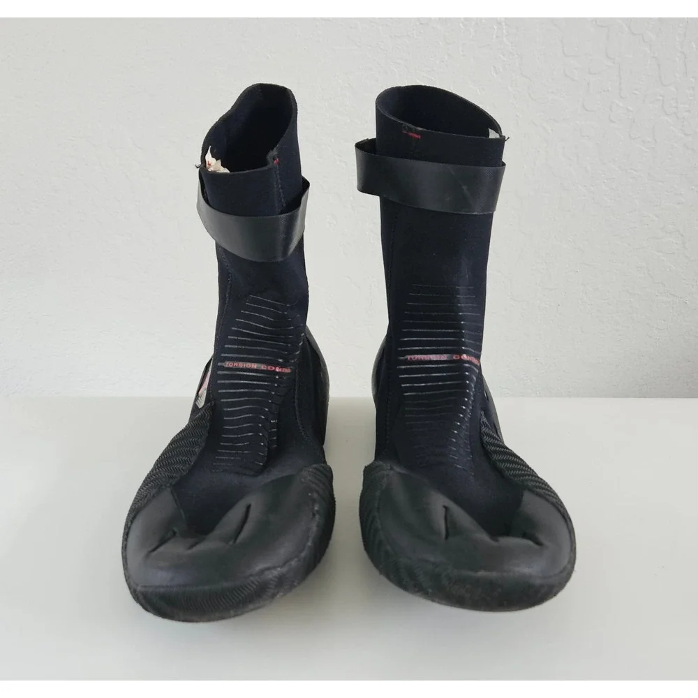 O'Neill Heat 3mm Round Toe Boots Mens 11 Black Neoprene Water Sports Surfing